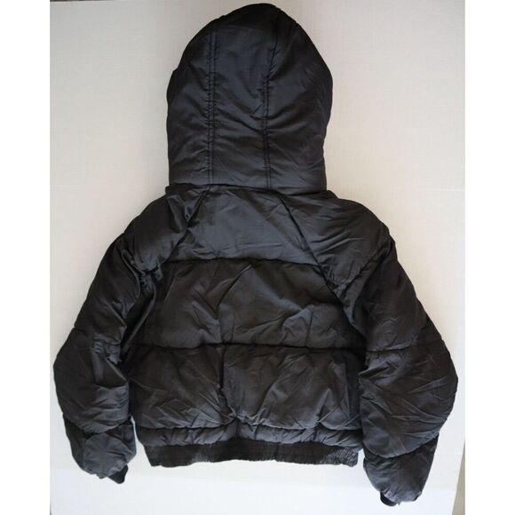 Aéropostale 8681 Women's Sz L Black Oversized Quilted Hooded Puffer Jacket - Picture 7 of 7